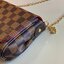 VIP 】หนังแท้ LOUIS VUITTON Monogram Favorite PM Multicolor Damier Ebene Canvas Cross Body Bag