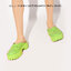 GUCCI Women's platform perforated G sandal รองเท้าแตะกุชชี่พื้นหนา 5cm รุ่นยอดนิยม ยางคุณภาพฉลุลาย GG ยางมีความยืดหยุ่นเนื้อนิ่มไม่แข็งกระด้าง