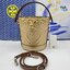 6 สี Tory Burch Puffy Mini / Tory burch T Monogram Puffy Patent Mini Bucket Bag / Tory Bucket Bag กระเป๋าบัคเกต size เล็ก โดดเด่นด้วยโลโก้ตัวนูนปั๊มด้านหน้า