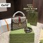 GUCCI Ophidia small top handle bag with Web กระเป๋าถือดีไซส์สวยหรูย้อนยุค พร้อมสายสะพายข้าง สวยสะดุดตาแฝงความไฮน์ในตัว