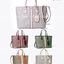 TORY BURCH TOTE BAG กระเป๋าสะพายไหล่ทรงชอปปิ้ง รุ่นขายดีอันดับ1 ของแบรนด์นี้นะคะ ทรงคลาสสิค ฮิตตลอดกาล ทรงสวยขนาดกำลังดี ตัวกระเป๋า วัสดุหนัง Pu ด้านหน้าติดโลโก้แบรนด์ /ประดับด้วยพวงกุญแจหนัง ตัดแถบแนวเส้นตรงวัสดุผ้าแคนวาส เปิดปิดด้วยซิปรูด ภายในช่องหลัก 