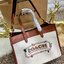 COACH Field Tote 30 in Canvas & Leather LIMITED EDITION COACH X HBC COLLECTION