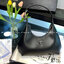 PRADA LEATHER HANDBAG กระเป๋าสะพายไหล่ดีไซน์เก๋และมาแรงมาก สาวๆติดแกลมต้องไม่พลาด สวยดูแพง หนังเงาหรูหรา