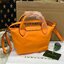 ของแท้ 100% Longchamp LE PLIAGE CUIR TOP HANDLE BAG Color: Black,Orange,Sienna, Navy,Nordic,Grey,Lichen