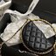 Chanel PouchGold-Tone Metal / CHANEL Quilted Round Camellia Mini Clutch Black กระเป๋าถือหรูหราน่ารัก ประดับดอกคามิเลียเป็นเอกลักษณ์ เกรดไฮเอน 1:1