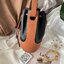 พรีเมี่ยมกิ๊ฟแท้ 100% 】LOEWE LEATHER BUCKET BAG VIP GIFT WITH PURCHASE GWP กระเป๋าถือหรือสะพายหนังแท้พรีเมี่ยมกิ๊ฟ Limited จาก LOEWE PERFUME DUTYFREE COUNTER รุ่นใหม่ล่าสุด Rare items สุดเลอค่า วัสดุหนังแท้ Lambskin หนังสวยอยู่ทรง ขนาดใหญ่กำลังดี น้ำหนักเ