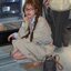 MIU MIU Canvas and leather bucket bag / MIU MIU Bucket Bag กระเป๋าทรงบัคเก็ต ผ้าแคนวาสอย่างดีตกแต่งโลโก้เพิ่มสัมผัสอันเป็นเอกลักษณ์