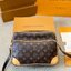 LV Nile Crossbody Monogram Canvas Bag กระเป๋าทรงแมสเซ็นเจอร์วินเทจใบใหญ่ unisex bag ใช้ได้ทั้งชายหญิง จุของได้เยอะ พิมพ์ลายโมโนแกรมคมชัดสวยงาม