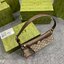 GUCCI Ophidia small shoulder bag strawberry heart keychain กระเป๋าสะพายไหล่ แถมพวกกุญแจรูปหัวใจสตรอเบอรี่สุดน่ารัก แคนวาสพิมพ์ลายโมโนแกรมคมชัด