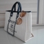 How Cute! 🎄🎄 รุ่นใหม่ล่าสุด!! ที่สาวๆรอคอย Chanel tote canvas bag จากงานพรีเมี่ยม VIP GIFT รุ่นดังเลยค้า Size ใหญ่อลัง บอกเลยว่า **งานดีที่สุด ตัวกระเป๋า กระเป๋าผ้าเป็นผ้า canvas เนื้อดีสมราคา สัมผัส นุ่มลื่นมือมากกกก อะไหล่เงินปั้มแบรนด์แ