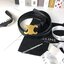 CELINE Vintage Logo Leather Belt VIP Gift With Purchase (GWP) พรีเมี่ยมกิ๊ฟ Limited จาก CELINE PARFUME DUTYFREE วัสดุหนังเรียบสวยหัวเข็มขัดโลโก้แบรนด์แบบ 3D Vintage สีทองสายปรับระดับได้ในดีไซน์เรียบหรูเข้ากับทุกลุ๊คใช้ได้ทั้งชายหญิง