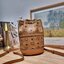 M.C.M Aren Chain Backpack in Visetos / M.C.M Mini Visetos backpack with chain shoulder straps and Spanish calf leather trim กระเป๋าสะพายกึ่งเป้ ไซส์น่ารักน่าใช้มากๆ ดีไซน์ลายเส้นตัดกลางกระเป๋า ไม่ซ้ำใคร