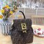FENDI BACKPACK MONOGRAM กระเป๋าเป้เฟนดิ ทรงขนมจีบเปิดหน้า ผ้าทอลาย งานสวยปั้มทุกจุด ขนาดกำลังดีทรงน่ารักน่าใช้มากค่ะ ลายโมโนแกรมสวยตามฉบับแบรนด์ เด่นด้วยลายสัญลักษณ์แบรนด์ที่ฝากระเป๋า ตัดกับอะไหล่สีทอง ตกแต่งที่คล้องสายด้วยโลโก้ตัว FF สวยสะดุดตา ภายในกระเ