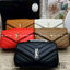 ORI หนังแท้ | 28cm YSL LOULOU medium in MATELASSÉ กระเป๋าสะพายสายโซ่าีทองหรูหรา งานหนังแท้เนื้อนุ่มตะเข็บเย็บลายเชฟรอนสวยหรูโดดเด่นเป็นเอกลักษณ์ 🤍 เกรดออริจินอล หนังแท้