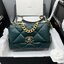 CHANEL 19 HANDBAG กระเป๋าสะพายดีไซส์คลาสสิคหนังแท้นิ่มเงาสวย เกรดออริ ท็อป สลับแท้ 1:1 เกรดดีสุด ผ่านทุก ตม ใช้งานต่างประเทศได้
