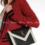 VIP SAINT LAURENT GABY SATCHEL BLACK / YSL GABY กระเป๋าสะพายดีไซน์เกร๋ รูปทรงแบบซองจดหมาย หนังลายตาราง น้องใหม่จากSaint Laurent Gaby Satchel วัสุดหนังลูกแกะแบบควิลท์ (หนังแกะสังเคราะห์) งานสไตล์วินเทจ แต่งขอบสีขาวตัดกับสีดำ ด้านหลังมีช่องสำหรับใส่ของได้ โ