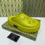 GUCCI Women's platform perforated G sandal รองเท้าแตะกุชชี่พื้นหนา 5cm รุ่นยอดนิยม ยางคุณภาพฉลุลาย GG ยางมีความยืดหยุ่นเนื้อนิ่มไม่แข็งกระด้าง