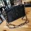 New 2018!! Chanel Cosmetic Cluth Bag With Chain กระเป๋าทรงสวยหรู อะไหล่ทองจาก Chanel Cosmetic Counter VIP Gift วัสดุ Nylon&Polyester 100% เปิดปิดด้วยซิปปั้มหัวซิปแบรนด์ ซับในสกรีนโลโก้ ภายในกว้างใส่กระเป๋าสตางค์ใบยาว iphone เครื่องสำอาง มาพร้อมสายโซ่สลับห