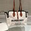 BURBERRY FRAGRANCES TOTE BAG พร้อมส่งรุ่นใหม่!! BURBERRY LARGE LONDON TOTE BAG IN WHITE / Burberry Canvas Logo Tote Bag กระเป๋าสะพายไหล่ทรงช้อปปิ้ง ทรงคลาสสิค ฮิตตลอดกาล
