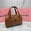 ORI หนังแท้ | Miu Miu Leather top-handle bag กระเป๋าสะพายทรง keepall เรียบแต่ฟาด หรูหราทุกองศา ใครเห็นก็ต้องเหลียว