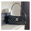 Chanel E/W Quilted Chain Stitch Flap Bag - Black Shoulder Bag / CHANEL VIP CROSSBODY BAG กระเป๋าทรงสะพายข้าง หนังพียู อะไหล่เงิน เย็บกิมมิคตารางสีขาว