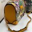 VIP 】หนังแท้ GUCCI MULTICOLOR SMALL GG FLORA BAMBOO PADLOCK BAG พร้อมส่งที่ไทย