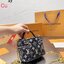LV Micro Vanity - Wallets and Small Leather Goods M82467 / LV DENIM VANITY BAG พร้อมส่ง กระเป๋าสะพายใบเล็ก พร้อมสายโซ่อพะไหล่ทองถอดได้ ใช้ได้ทุกวันอย่างคล่องตัว