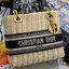 Medium Lady Dior Bag Natural Wicker and Dior Oblique Jacquard [Blue/Latte] เสน่ห์ที่สง่างาม พร้อมส่งที่ไทย ภาพสินค้าถ่ายจากงานขายจริง ใช้งานต่างประเทศได้ค่ะ