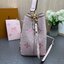 ORI หนังแท้ | LV NeoNoe MM Bucket bag Monogram Flower กระเป๋าสะพายทรงบัคเก็ต ลาย Monogram Flower โดดเด่นเพิ่มสไตล์ มีเสน่ห์ชวนหลงใหล