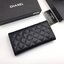CHANEL WOMEN'S WALLET กระเป๋าสตางค์ใบยาว หนังนิ่มขึ้นลายตารางด้านหน้าประดับโลโก้แบรนด์สวย เปิดปิดด้วยฝาปิด ภายในมีทั้งช่องใส่ธนบัตร แบงค์พัน และช่องใส่บัตรหลายช่องแยกเป็นสดส่วน ภาพถ่ายจากสินค้าจริงสวยน่าใช้ค่ะ มาพร้อมกล่องแบรนด์ ถุงกระดาษ ถุงผ้าแบรนด