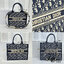 พร้อมส่ง 3 ไซส์ DIOR Medium Dior Book Tote Blue Dior Oblique Embroidery กระเป๋าทรงโท้ท เกรดออริ สลับแท้ 1:1 ใช้ต่างประเทศได้
