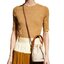 Tory Burch T Monogram Embossed Mini Bucket Bag กระเป๋าทรงถังขนาดเล็ก ประดับด้วยลวดลายอันเป็นสัญลักษณ์ของแบรนด์ ถูกประดิษขึ้นด้วยความพิถีพิถันวัสดุหนังอย่างดี ด้านในบุด้วยหนังไมโครซูแอคเนื้อนุ่มทำความสะอาดง่าย อะไหล่ทองหรูหรา มาพร้อมสายยาว ปรับสายได้ ถอดสา