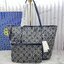 ORI หนังแท้ | Tory Burch T Monogram zip tote bag กระเป๋าทรงโท้ทใบใหญ่ทรงกว้างพร้อมใบเล็กเข้าเซ็ท ดีไซน์สายหนังแต่งคาดหน้า ตัวงานผ้าแจ็คการ์ดตัดขอบหนัง เดอะเบสท์ เซลเลอร์!!