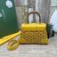 10 สี ORI หนังแท้ | GOYARD Saïgon Souple Mini Bag 20cm กระเป๋าถือ/สะพายดีไซน์หูจับไม้เป็นเอกลักษณ์ที่สวยหรูหราสง่างาม
