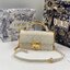 Mini Dior Ange Bag Macrocannage CD clasp with white resin pearl กระเป๋าถือพร้อมสายสะพาย ประดับตัวล็อคมุก สวยงามเหนือกาลเวลา เกรดออริ 1:1 ใช้งานต่างประเทศได้