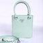 PRADA Small brushed leather tote กระเป๋าTote ขนาดเล็กที่มีดีไซน์ทรงเหลี่ยมโฉบเฉี่ยว วัสดุจากหนังเงาซึ่งเป็นวัสดุที่โดดเด่นของแบรนด์มาตั้งแต่ยุค 90'