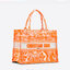 DIOR Book Tote Fluorescent Orange Toile de Jouy Transparent Canvas เกรดออริจินอล ภาพสินค้าถ่ายจากงานขายจริงใช้งานต่างประเทศได้