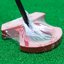 NEW LAB GOLF DF3 RED ALIGNMENT MARK: NN LENGTH: 34″ LIE ANGLE: 69 PUTTER - MATTE BLACK PREMIUM STEEL SHAFT - PRESS PISTOL 2 DEGREE WHITE GRIP
