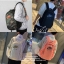 NIKE MEN'S WOMEN SCHOOL BAG BOOK BACKPACK กระเป๋าสะพายเป้ใบใหญ่สไตล์ Sport วัสดุNylon+Polyester100% น้ำหนักเบา มีหูหิ้วเเละสายสะพายบุฟองน้ำ มีช่องใส่ของด้านหน้าแบบฝาปิด1ช่อง มีช่องซิปหน้า1ช่อง เเละช่องพร้อมฝาเปิดปิด2ข้างสะดวกใช้ค่ะ ภายในกว้างมีช่องแบ
