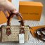 LV Nano Speedy Raffia bag กระเป๋าสานไซส์มินิ ดีไซน์ใหม่สุดเอ็กซ์คลูซีฟจากเส้นใยถักแบบโครเชต์ พร้อมสายสะพาย ใช้ในวันสบายๆ ผ่อนคลาย เรียบหรูดูมีสไตส์