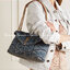 VIP 】YSL SAINT LAURENT Loulou Danim Shoulder Bagblue bag กระเป๋าสะพายผ้ายีนส์เดนิมควิลท์ อะไหล่ทอง สีตัดกันสวยมากค่ะ
