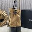 ORI หนังแท้ | CHANEL Shopping Bag 25A Suede Bag กระเป๋าช้อปปิ้งทรงโท้ท ดีไซน์ใหม่ทรงยาว หนังกลับสีทูโทน ในคอล Métiers D'art 2024/25 ดีไซน์ใหม่หนังกำมะหยี่โทนน้ำตาล ใช้งานง่าย สวยหรูดูแพง