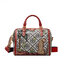TORY BURCH T MONOGRAM JACQUARD EMBROIDERED DUFFLE คอลใหม่ล่าสุด สวยพร้อมเสิร์ฟแบบไม่ต้องรอพรีฯ ลายโมโนแกรมสุดคลาสสิคที่ถูกดีไซน์รังสรรค์ด้วยงานปักสุดชิค น่าใช้ใจฟูแค่แรกเห็น!! วัสดุ jacquard woven สลับหนังแท้ หูจับในตัว และพร้อมไปเลยกับสายสะพายข้าง ที่จะถ