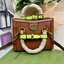 กระเป๋า GUCCI สไตล์งานหูไม้ไผ่ Size mimi รุ่น Gucci Diana Bag กระเป๋าสุดคลาสสิกดีไซน์มาใหม่พร้อมเข็ดขัดหนังสีสะท้อนแสงประดับตรงหูกระเป๋า กระเป๋าทรง tote วัสดุหนังแท้ (calfskin) อะไหล่ทอง ขนาดกำลังดี งานสวยตั้งอยู่ทรง มีสายสะพายยาว 1เส้น สามารถปรับระดับได้