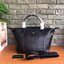 LONGCHAMP LE PLIAGE CUIR TOP HANDLE BAG S รุ่น 1512 กระเป๋าถือขนาดกำลังดี วัสดุหนังแกะ Metis