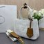 ORI หนังแท้ | Prada Jardinière linen blend mini-bag / Prada Tote Bag กระเป๋าทรงโท้ทใบเล็กน่ารัก ผ้าลินินผสม มาพร้อมดีไซน์ทันสมัย