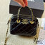 Chanel 25C Mini Bowling Bag กระเป๋าสะพายไซส์มินิน่ารักและสุดลัคชู หรูหราเกินเรื่อง โทนสีดำคลาสสิก พร้อมหูจับร้อยโซ่สีทอง ขนาดกำลังสวย รูปทรงคลาสสิคใช้งานได้สะดวก