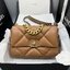 CHANEL 19 HANDBAG กระเป๋าสะพายดีไซส์คลาสสิคหนังแท้นิ่มเงาสวย เกรดออริ ท็อป สลับแท้ 1:1 เกรดดีสุด ผ่านทุก ตม ใช้งานต่างประเทศได้
