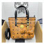 M.C.M Mini Anya Top Zip Shopper in Visetos กระเป๋าทรงโท้ท พร้อมพวงกุญแจน้องหมาห้อย พิมพ์ลายสวยงาม เกรดท็อปออริ 1:1 สลับแท้