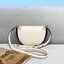 พรีเมี่ยมกิ๊ฟแท้ 100% 】FENDI Moonlight Leather Saddle Bag : white